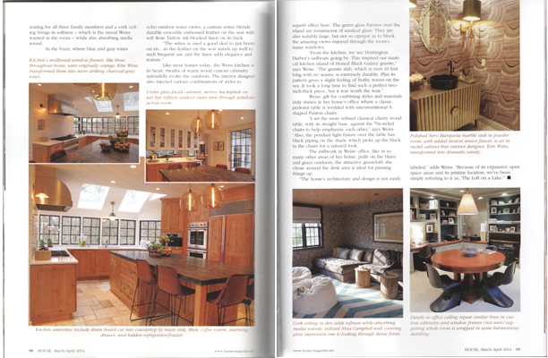 Kim Weiss Designs House MAgazine